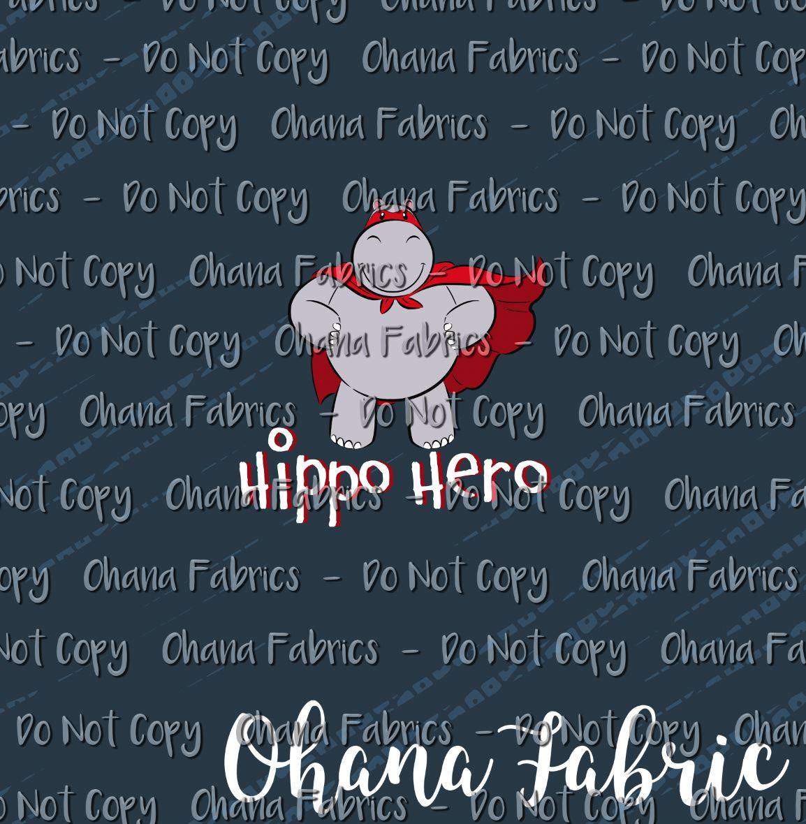 OHF24 Hippo Christmas - BK panel set