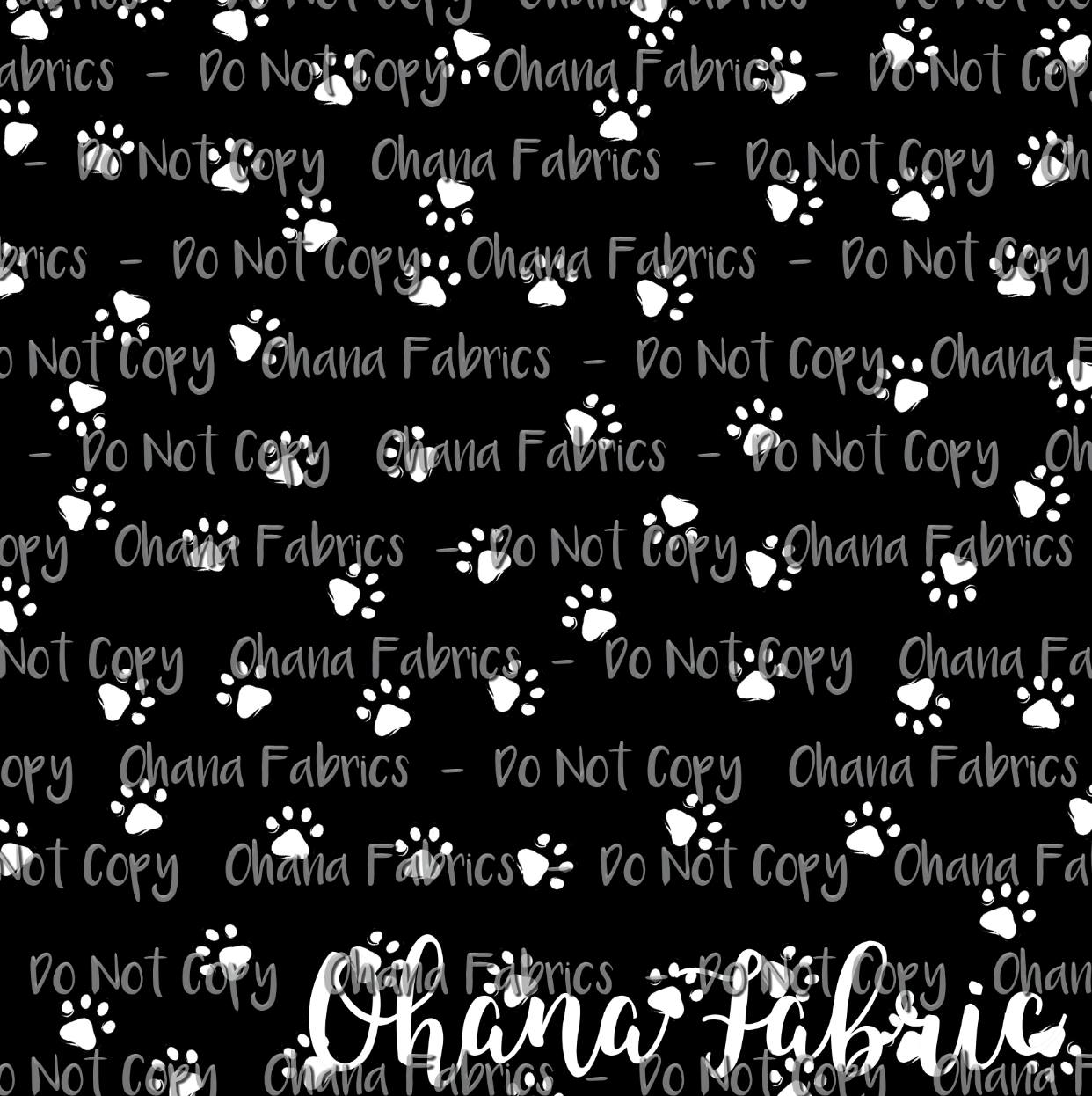 OHF24  CATS & DOGS - PAWS Black