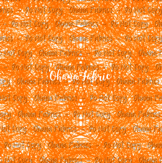 OHF24 Chalk Scribbles - Orange white