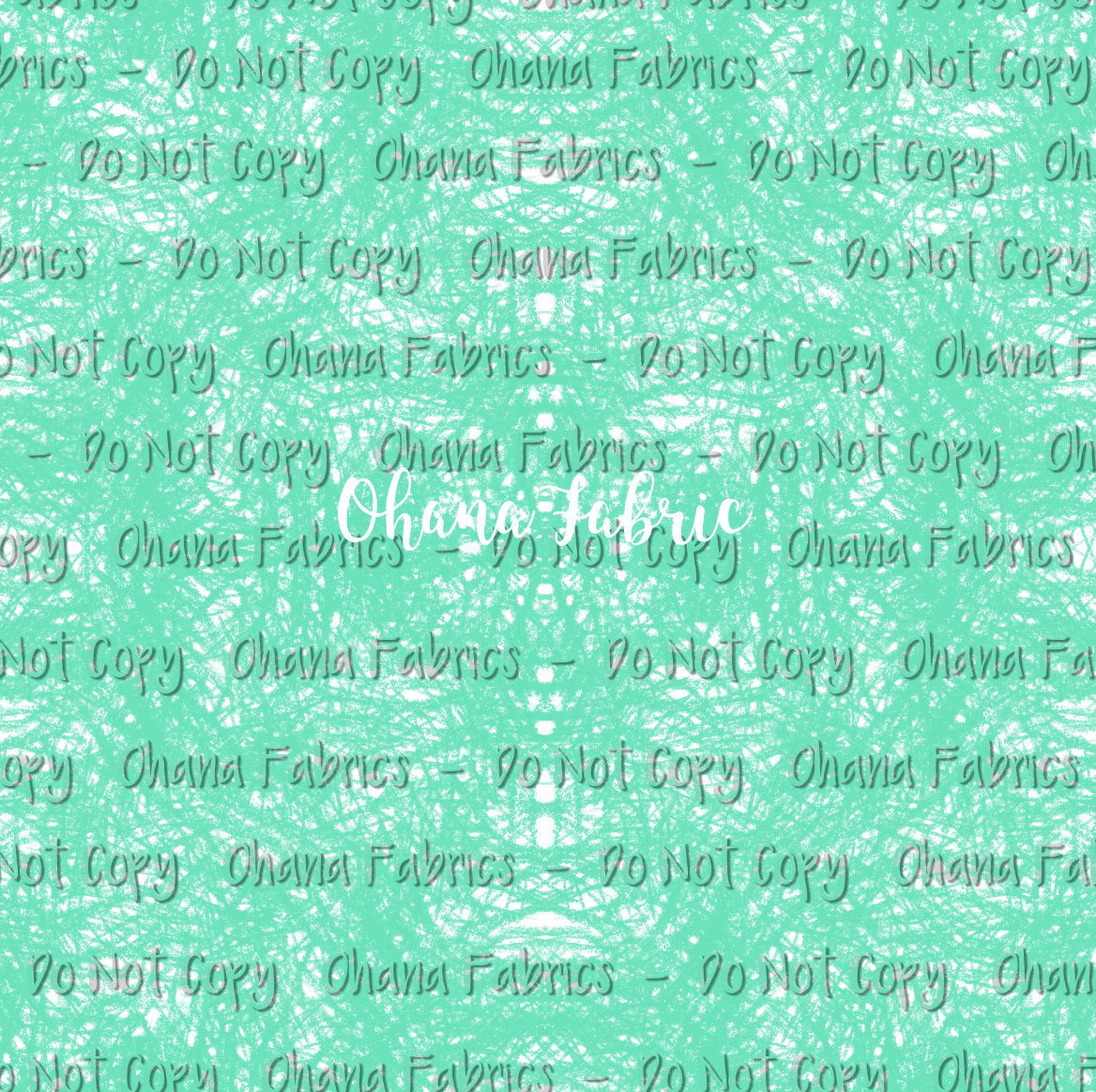 OHF24 Chalk Scribbles - Aqua Green