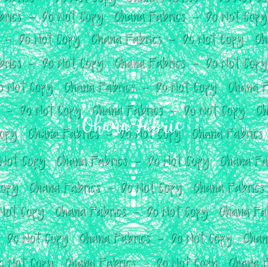 OHF24 Chalk Scribbles - Aqua Green