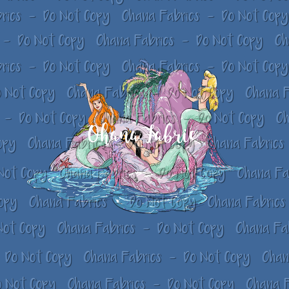 OHF24 Mermaid Sketch - ADULT panel set