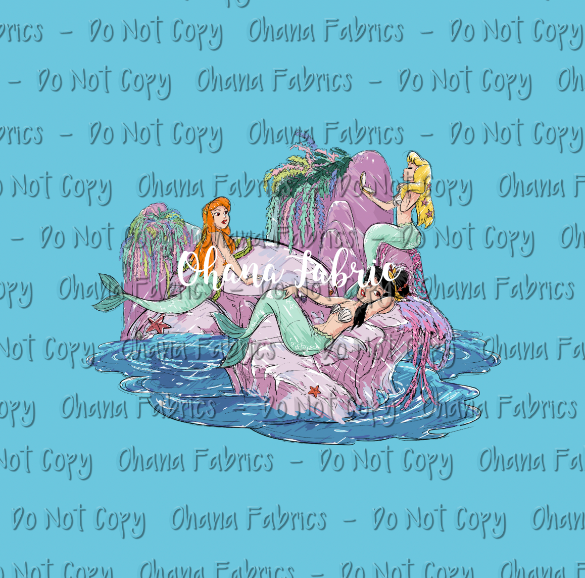 OHF24 Mermaid Sketch - ADULT panel set