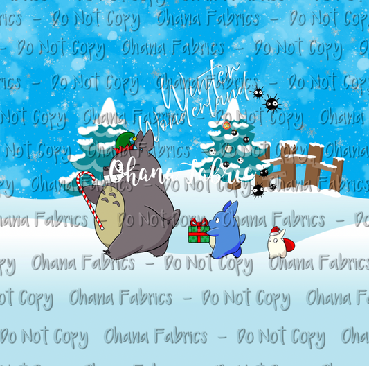 OHF24 Family Christmas - BLUE - BK panel set