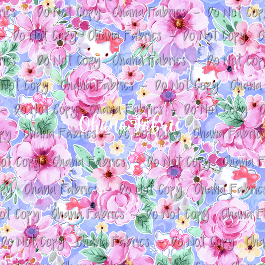 OHF24 Kawaii Love - Flower Kitty Coord Cornflower