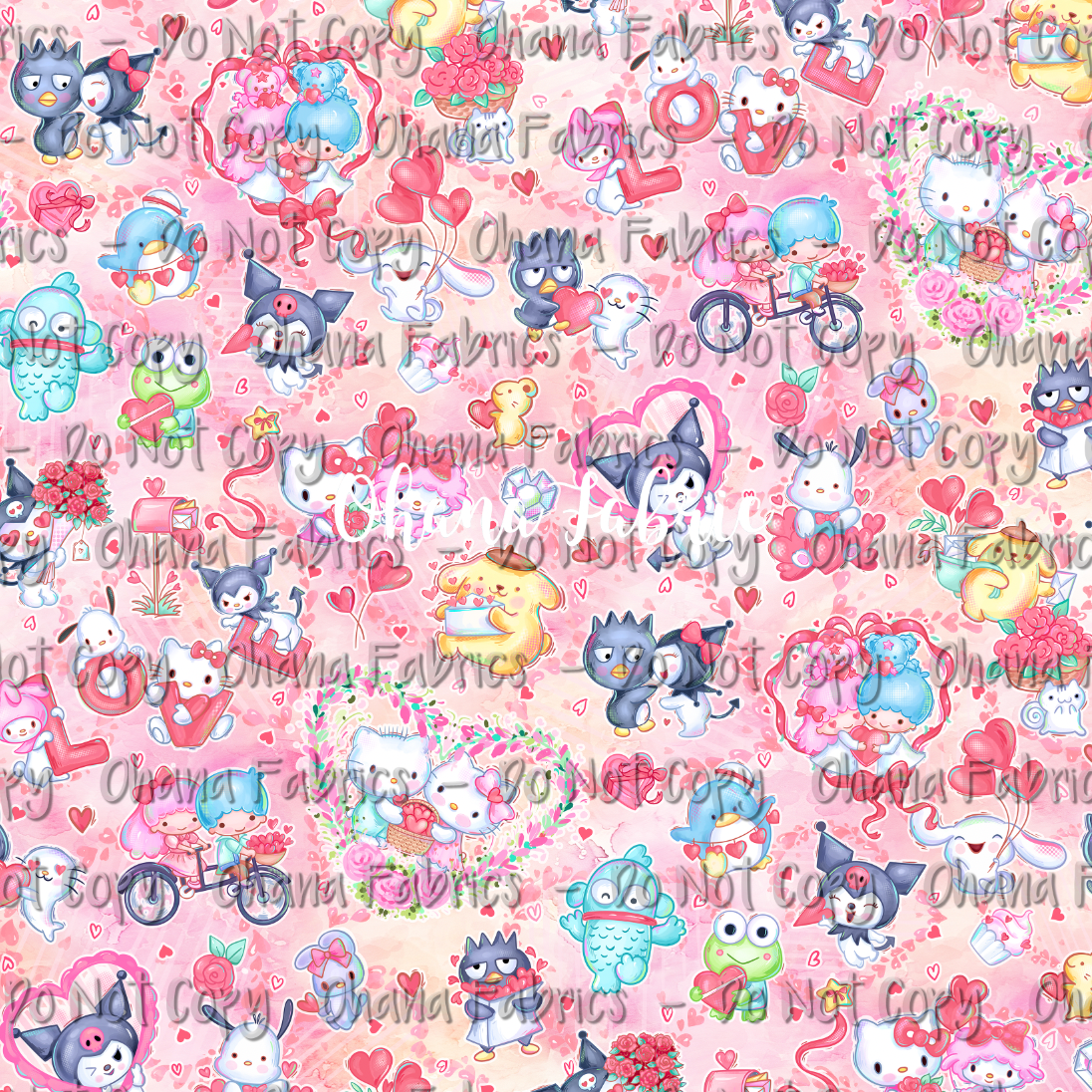 OHF24 Kawaii Love - Kitty Friends Heart Peach