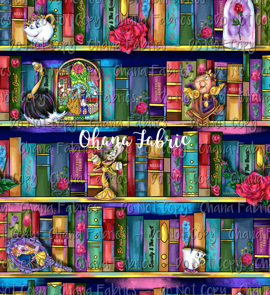 OHF24 Be Our Guest - Library w/ Characters - Choose Base