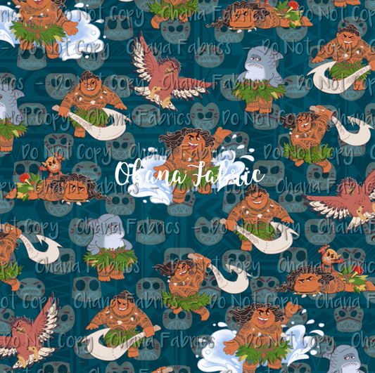 R122  Maui Time  TEAL - Pebble Vinyl